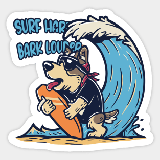 Dog surf 96015 Sticker